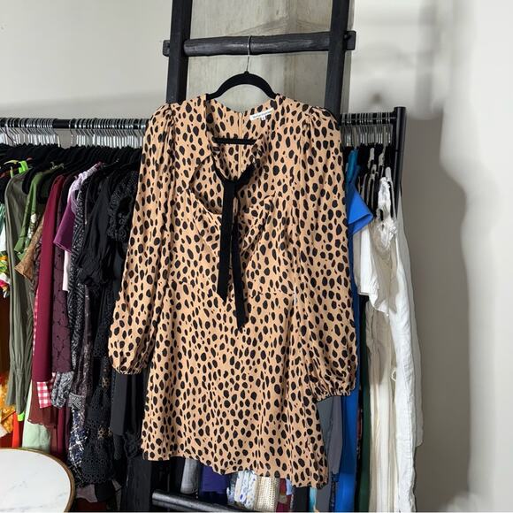 Reformation Terri Dress in Bobcat Romantic Soft Girl - Picture 3 of 17